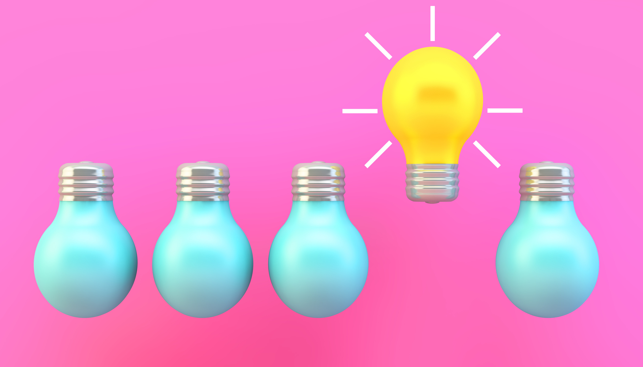 Colorful Lightbulb Concept